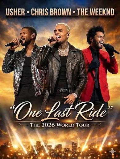USHER 2026 concert poster