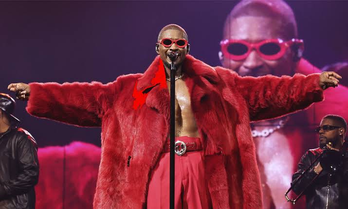 USHER on stage